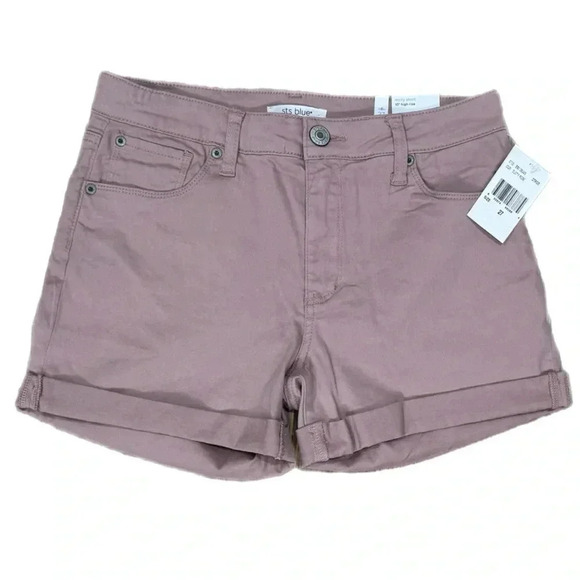 New STITCH FIX STS BLUE Molly Shorts Women’s Sz 27/4 Dusty Rose  10” High Rise - Picture 2 of 8
